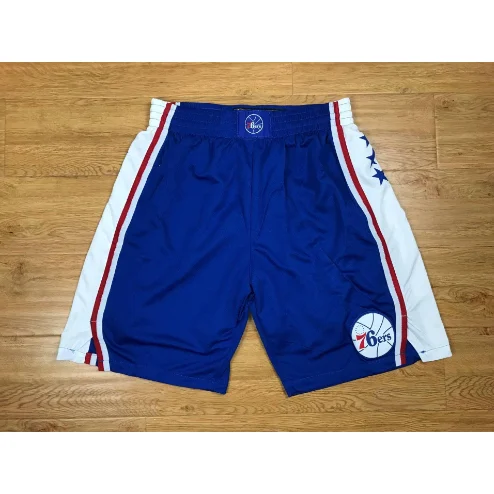 Mitchell & Ness Philadelphia 76ers Basketball Shorts Blue White Blue