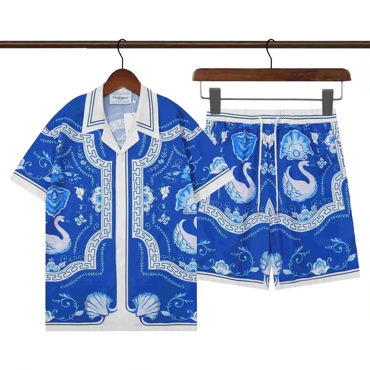 Casablanca Casablanca Tennis Club Blue & White Print Set Blue - 1