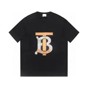 Burberry Burberry TB Monogram Black T-Shirt Black - 1