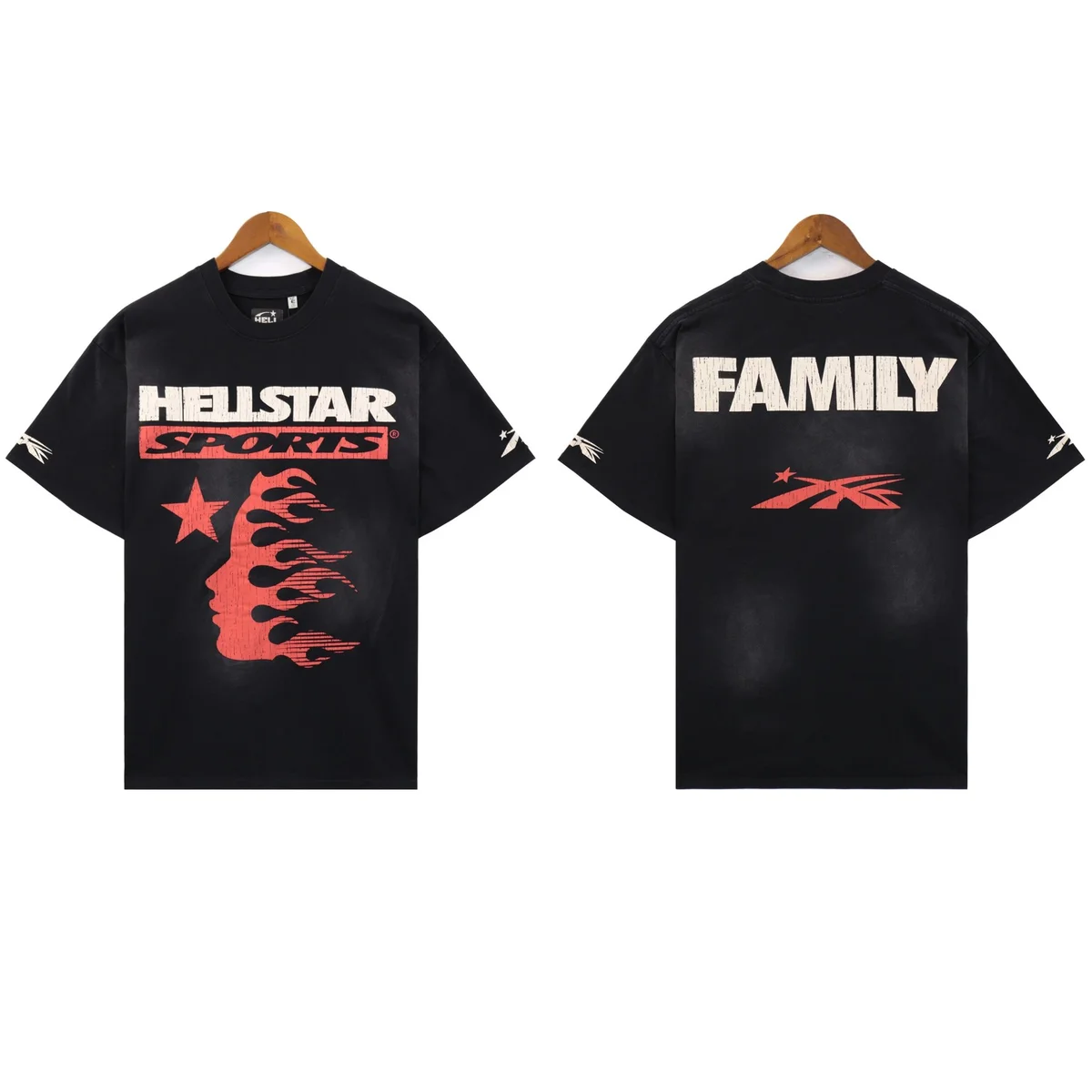 Hellstar Hellstar Family Black T-Shirt Black - 1