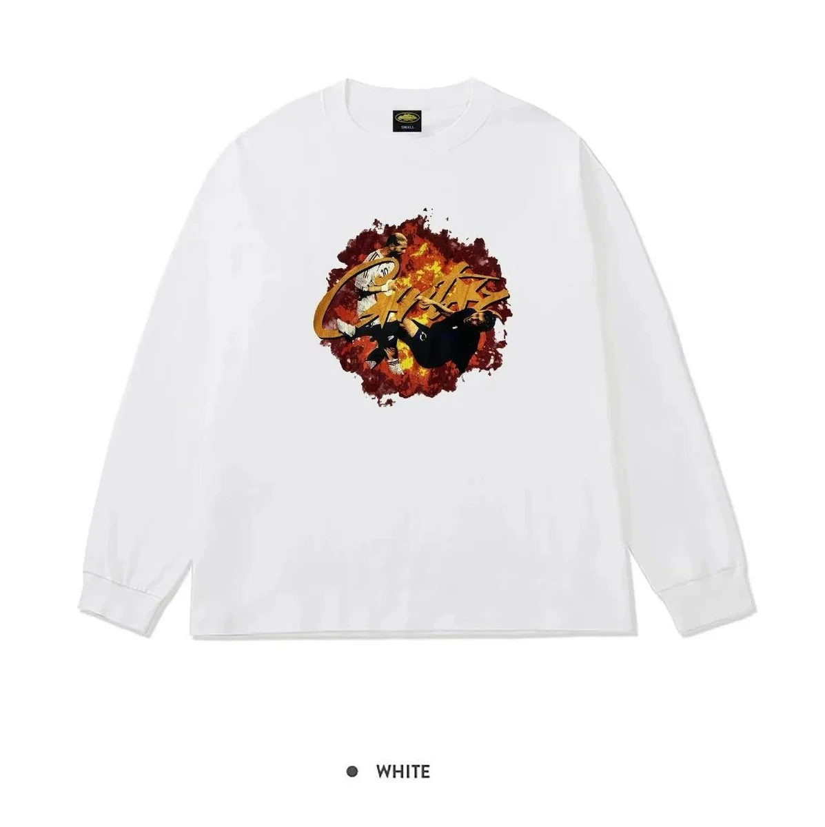 Other White Graphic Long Sleeve T-Shirt White - 1