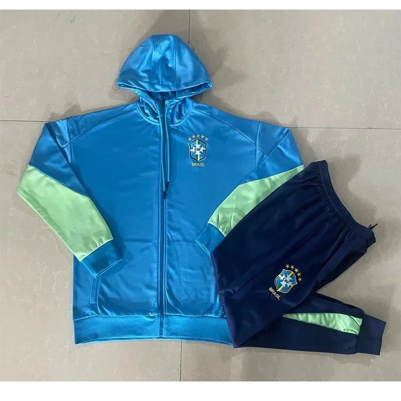 Adidas Adidas Brazil Tracksuit Set Blue/Green Blue - 1