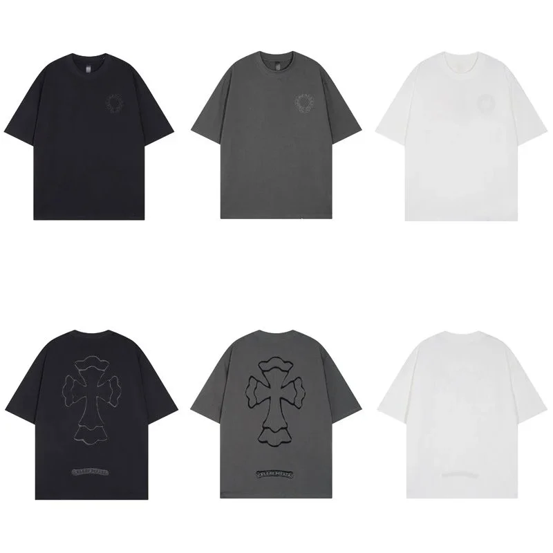 Chrome Hearts Chrome Hearts Cross T-Shirt in Black, Grey, White Black - 1