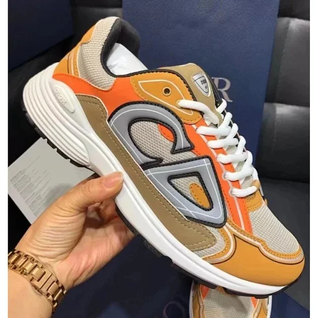 Dior Dior CDG Sneakers Orange & Beige Orange - 1
