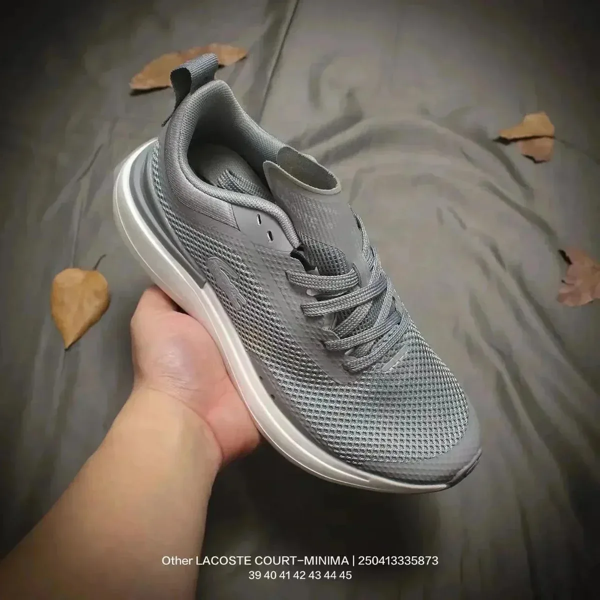 Lacoste Lacoste L.12.12 Grey Mesh Sneakers Grey - 1