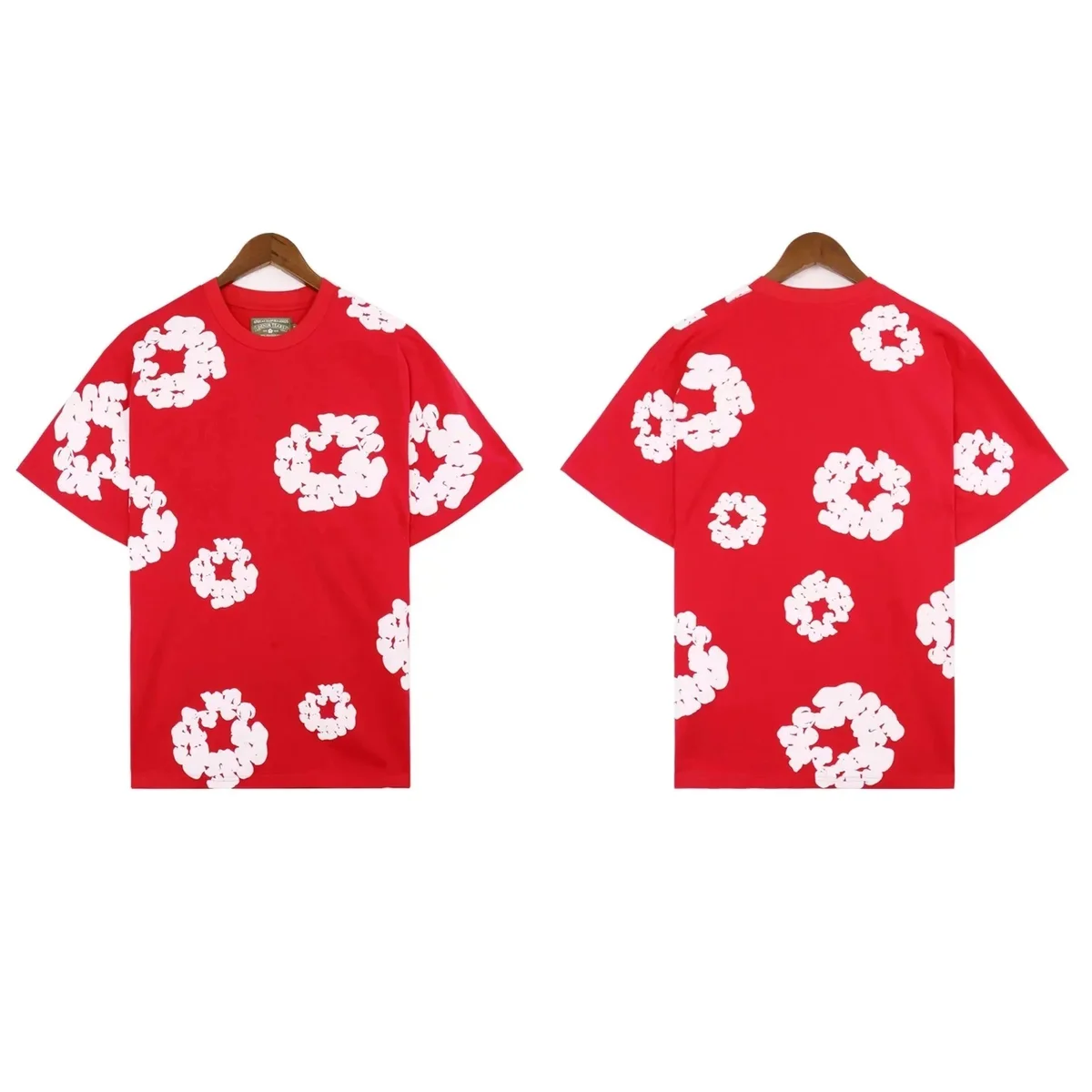 A Bathing Ape A Bathing Ape Red White Floral T-Shirt Red - 1