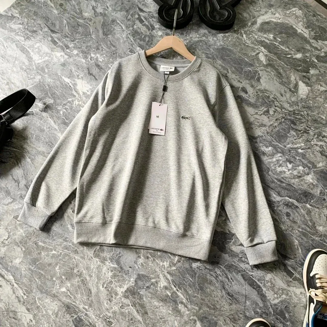 Lacoste Lacoste L.12.12 Grey Crew Neck Sweatshirt Grey - 1