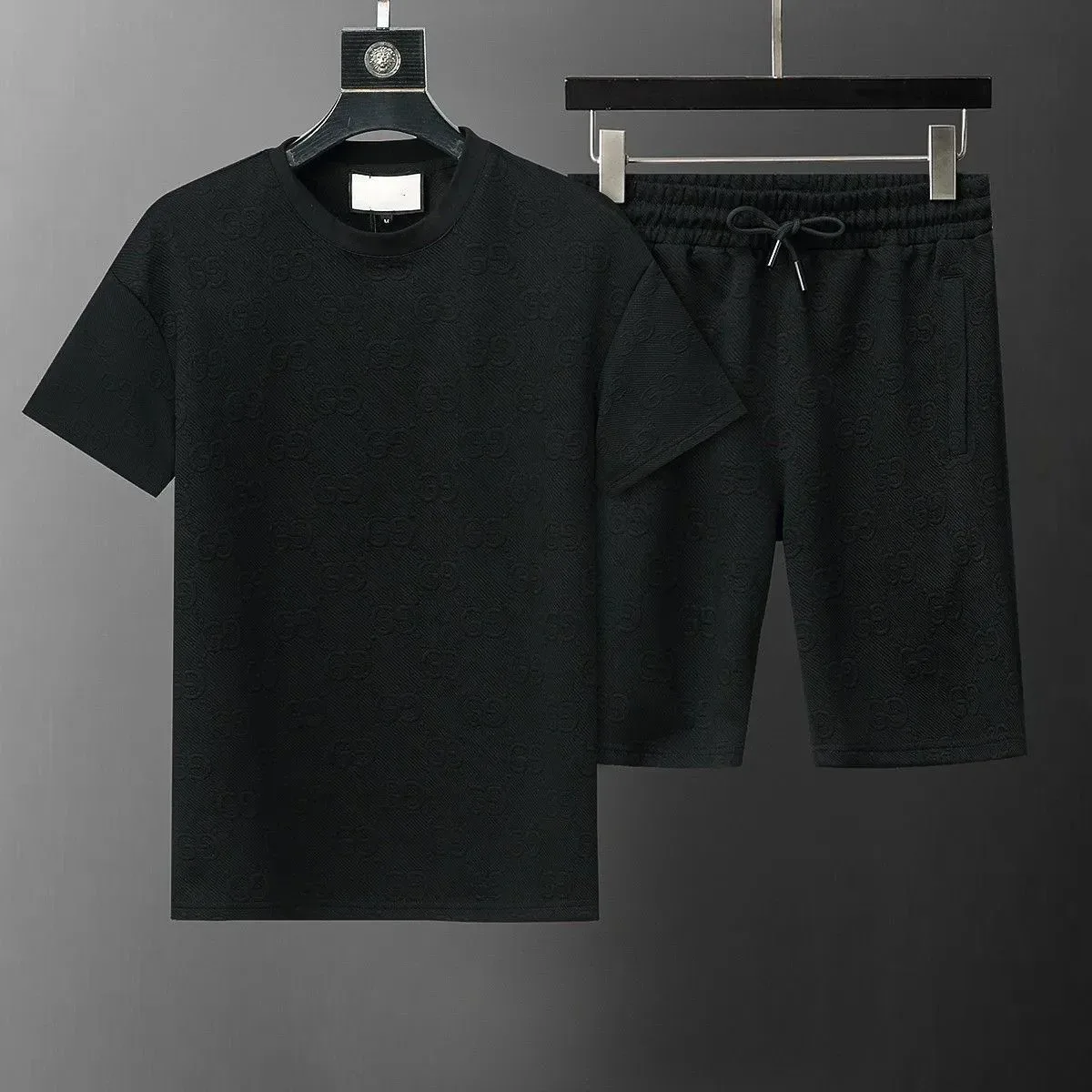 Gucci Gucci Re-Nylon Black T-Shirt & Shorts Set Black - 1