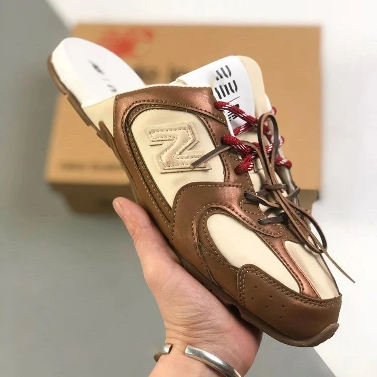New Balance New Balance 574 Brown & Cream Sneakers Brown - 1