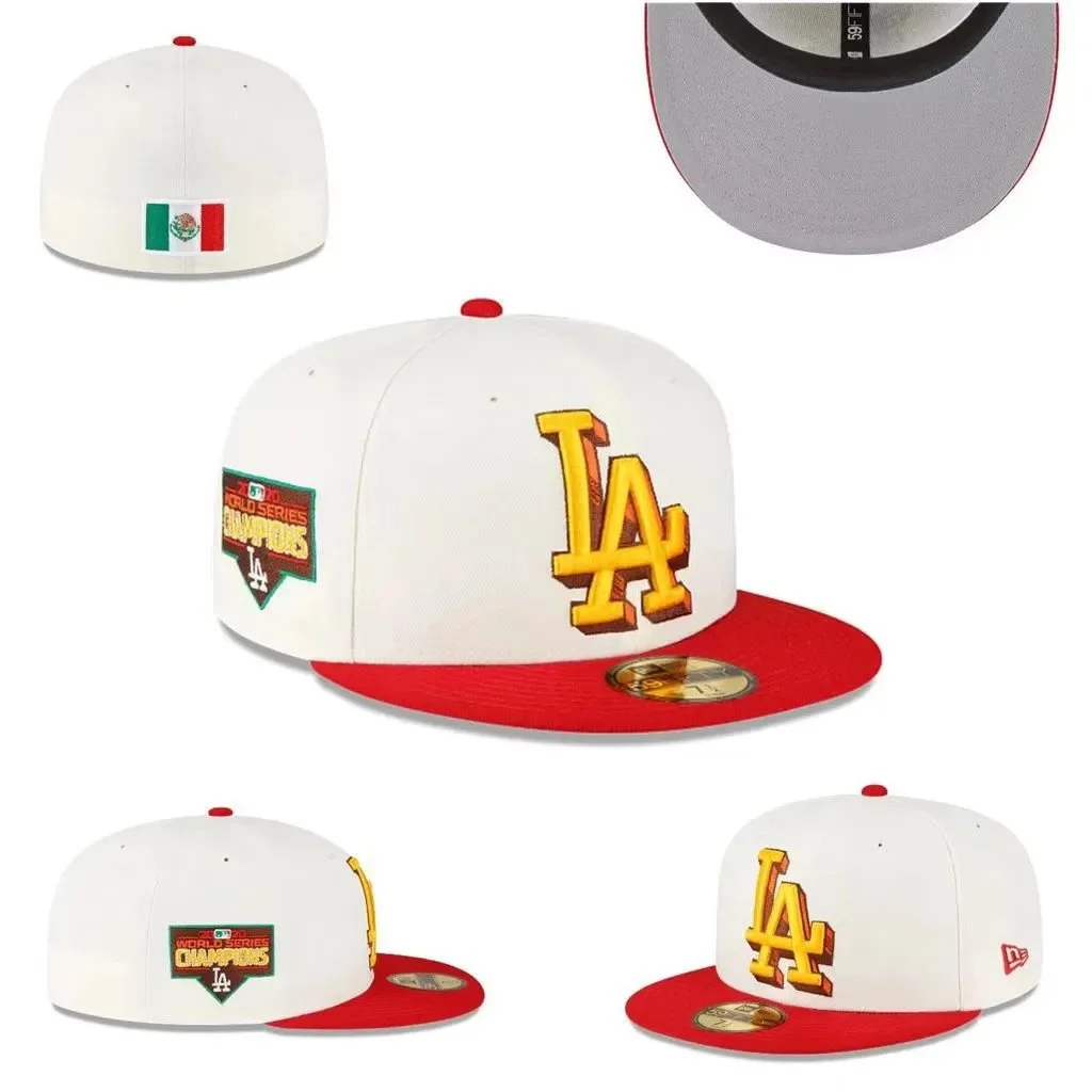 New Era New Era LA Dodgers White & Red Cap White - 1