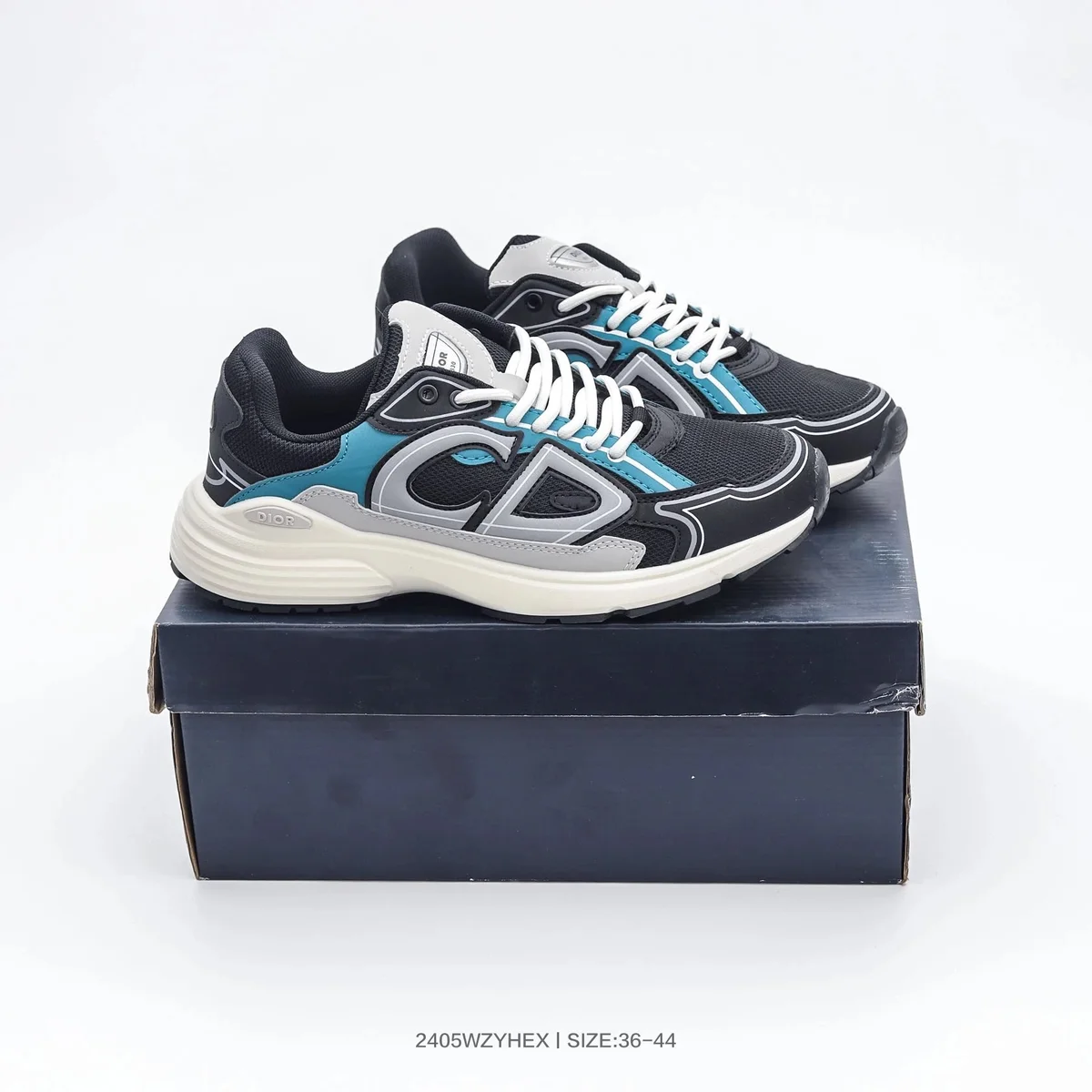 Dior Dior CD Sneakers Black/Blue/Grey Black - 1