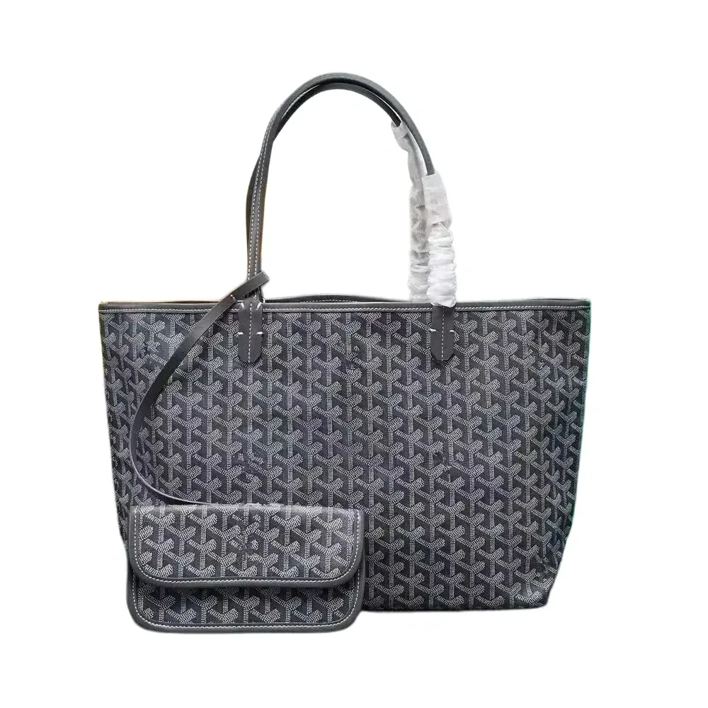 Goyard Goyard Saint Louis Monogram Tote Bag in Black Black - 1