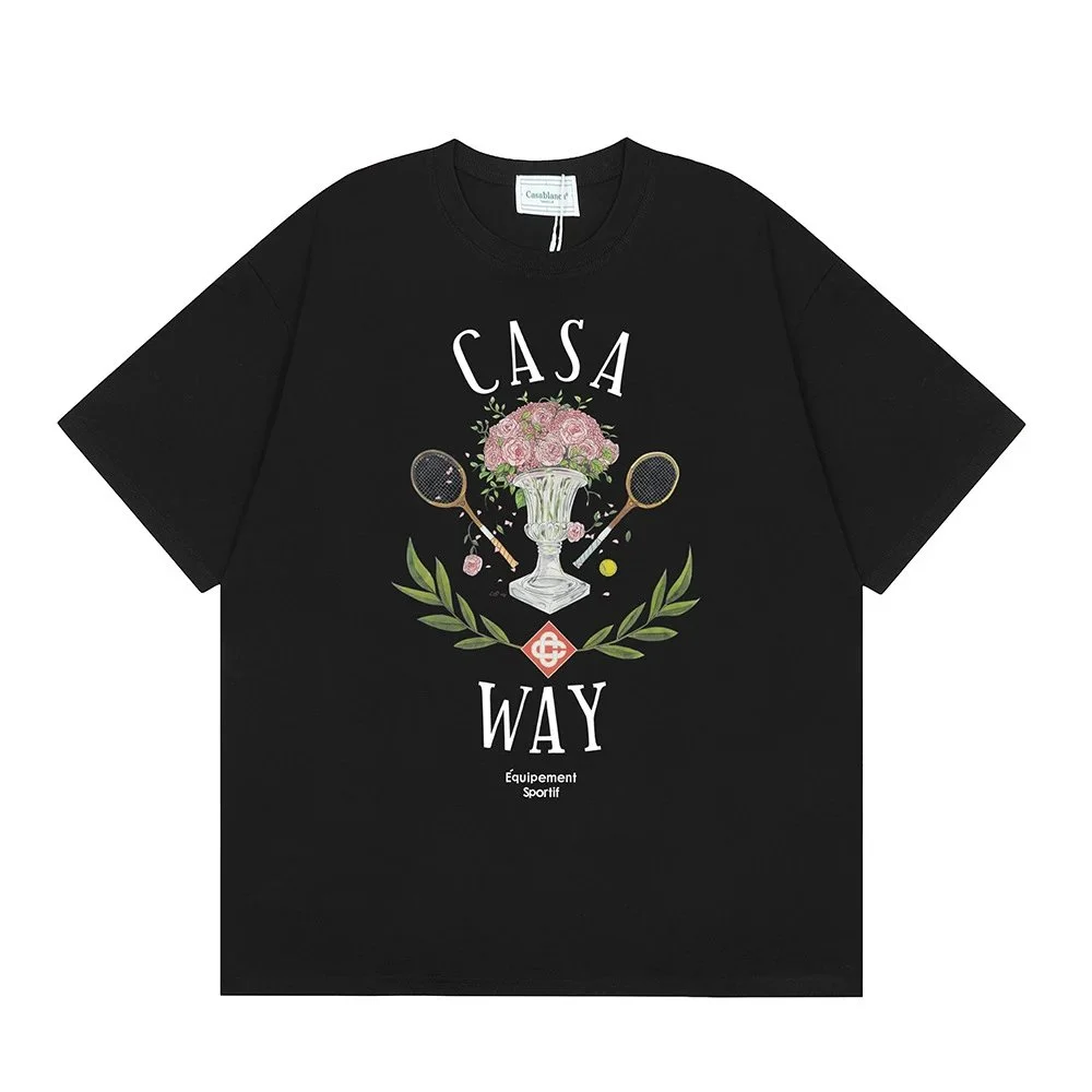 Casablanca Casablanca Casa Way Black T-Shirt Black - 1