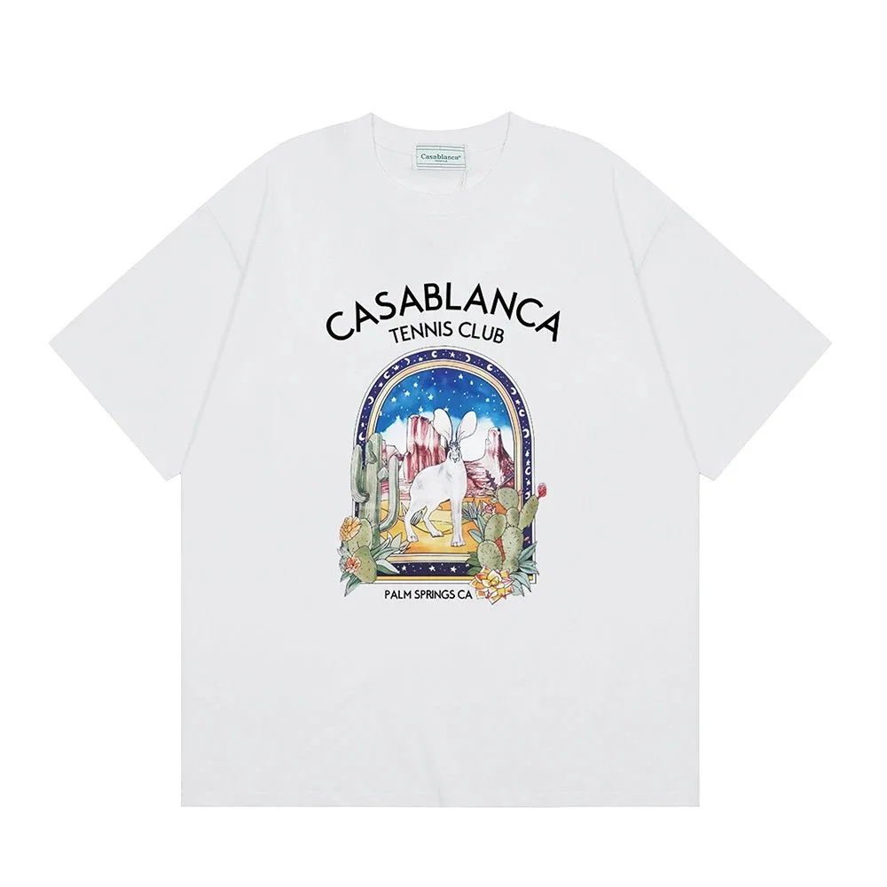 Casablanca Casablanca Tennis Club White Graphic T-Shirt White - 1