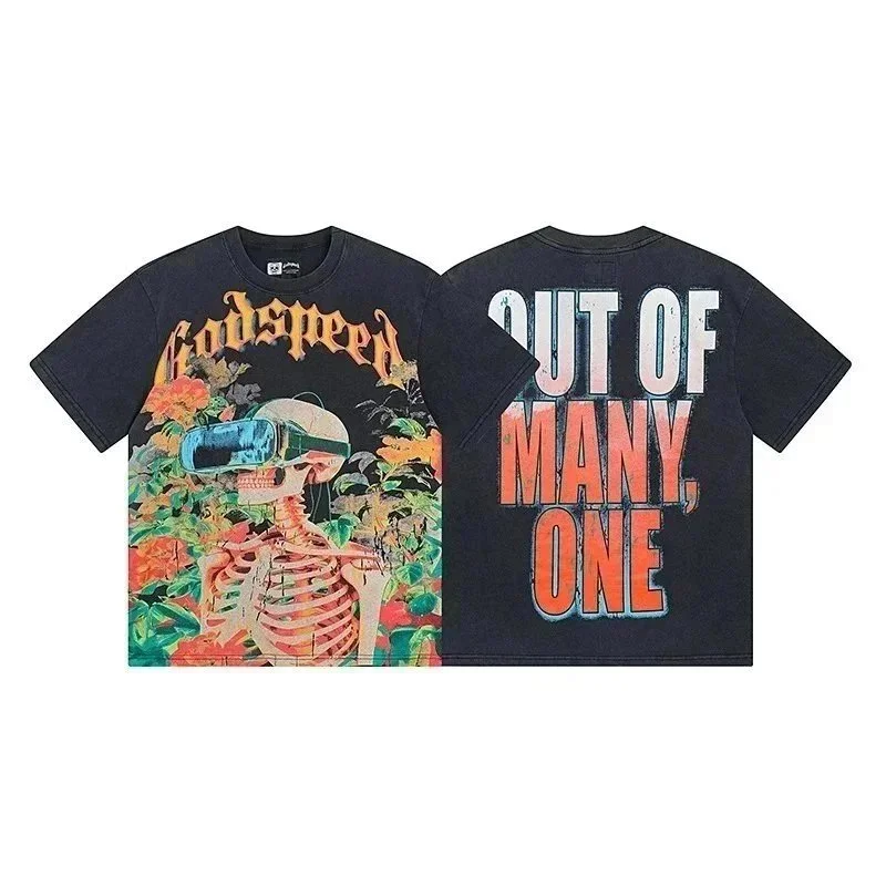 Godspeed Godspeed T-Shirt Black Graphic Casual Top Black - 1
