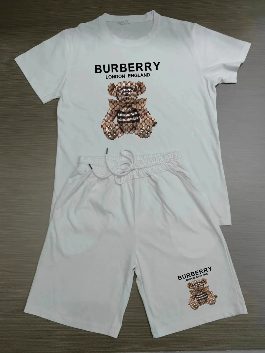 Burberry Burberry White Bear Graphic Co-ord Set White - 1