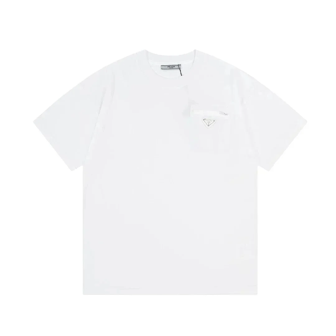 Prada Prada White Logo Pocket T-Shirt White - 1