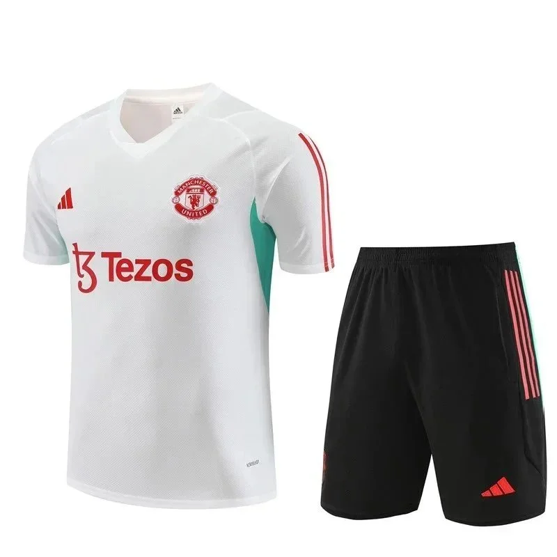 Adidas Adidas Manchester United Away Kit White/Black Soccer Jersey & Shorts White - 1