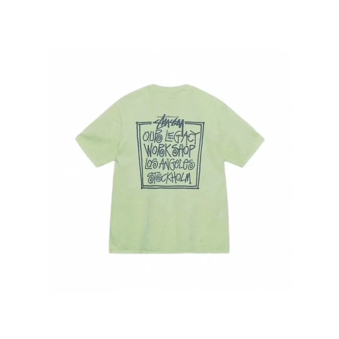 Stussy Stussy Our Legacy Workshop T-Shirt Light Green Green - 1