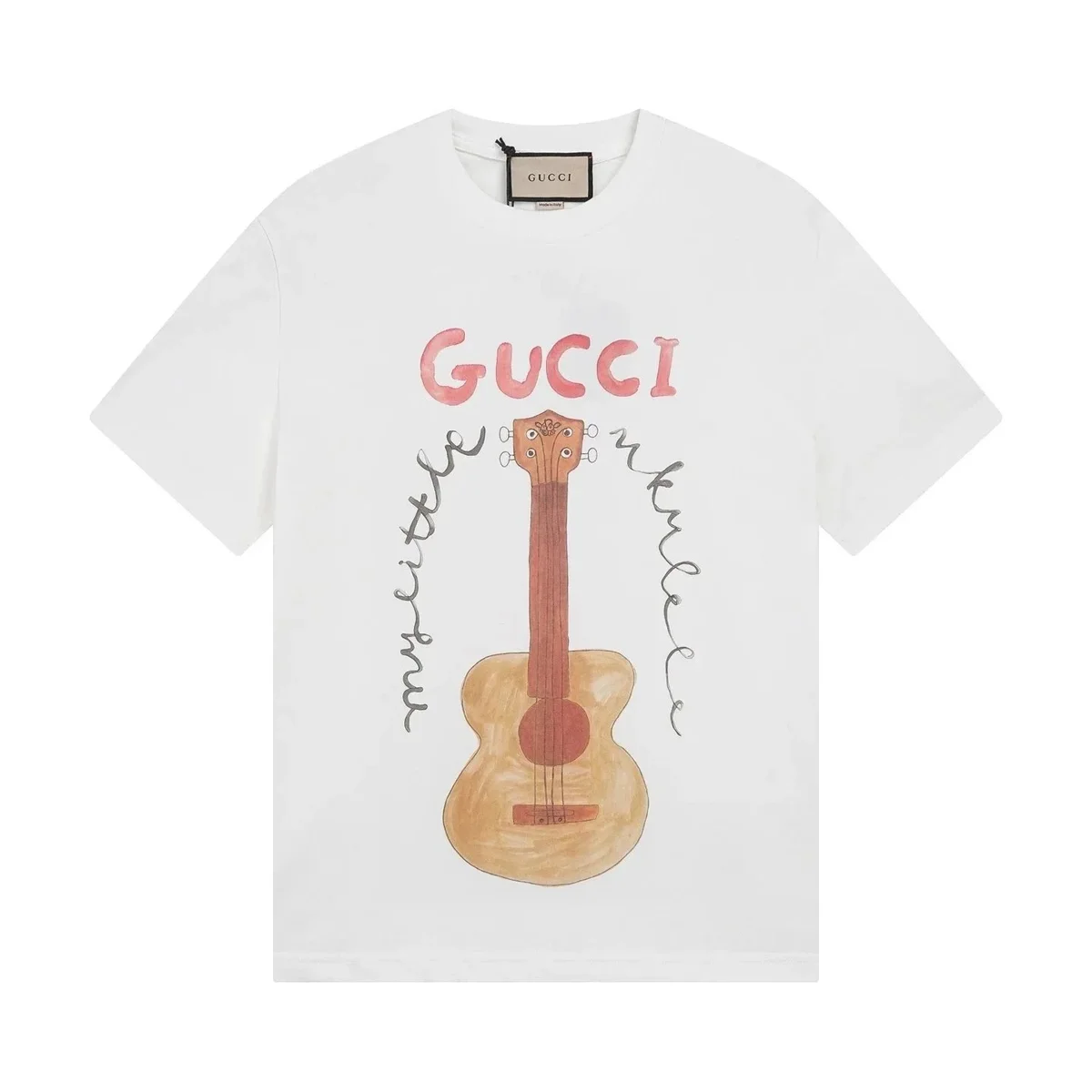 Gucci Gucci My Little Ukulele White T-Shirt White - 1