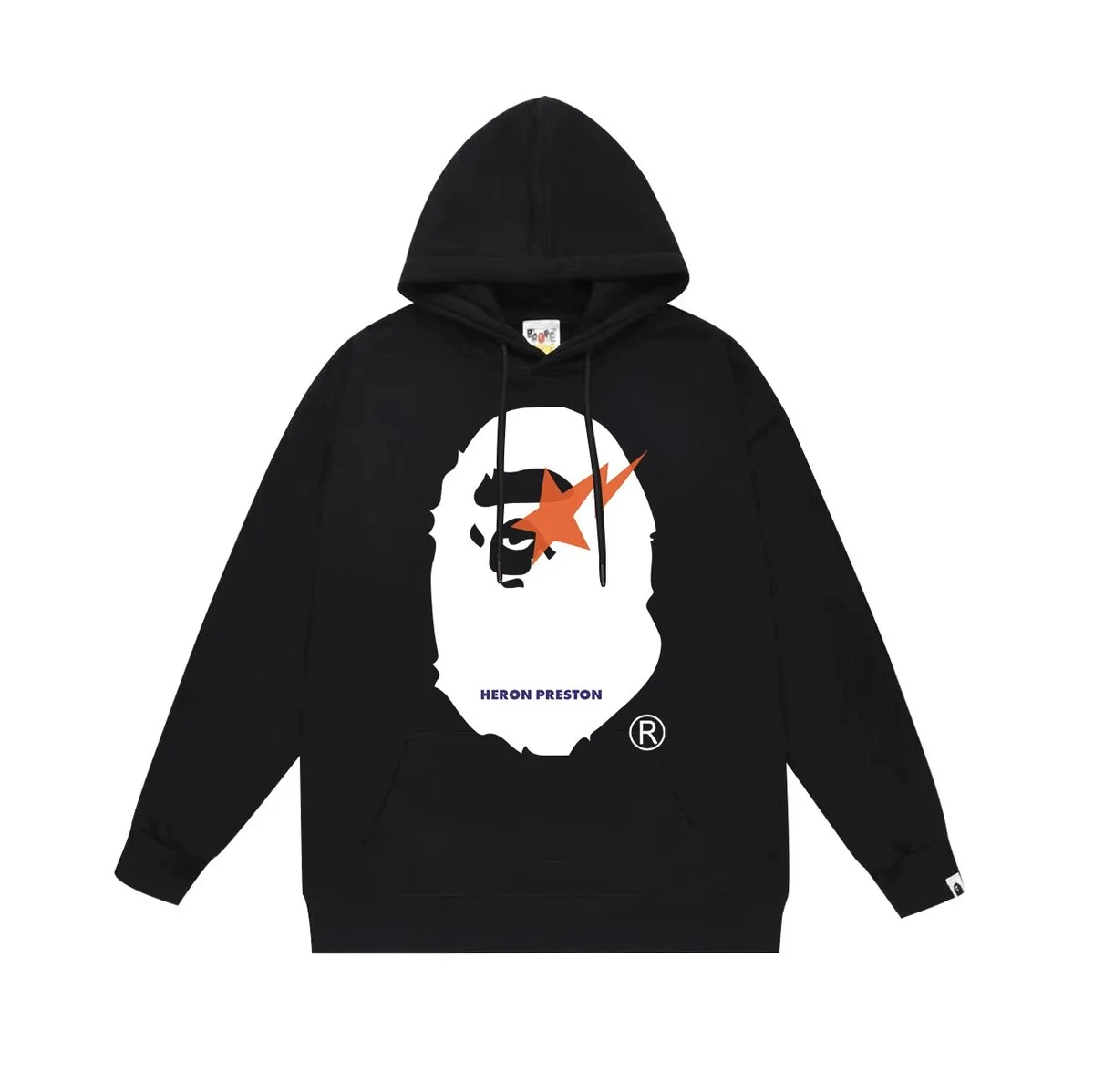A Bathing Ape A Bathing Ape BAPE STA Heron Preston Black Hoodie Black - 1