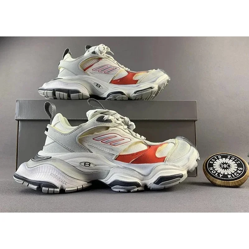 Balenciaga Balenciaga Triple S White/Orange Sneakers White - 1