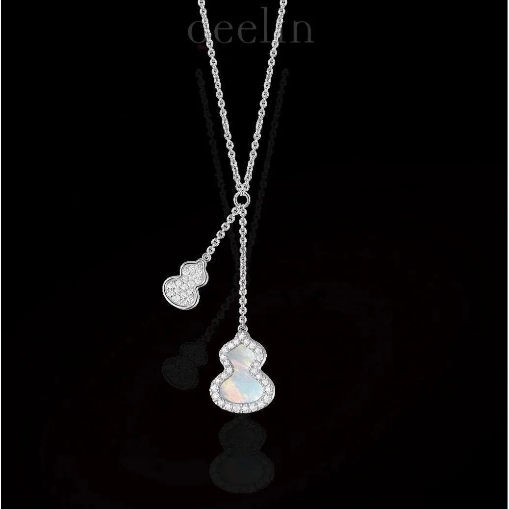 Other Hanging Gourd Pendant Necklace Silver - 1
