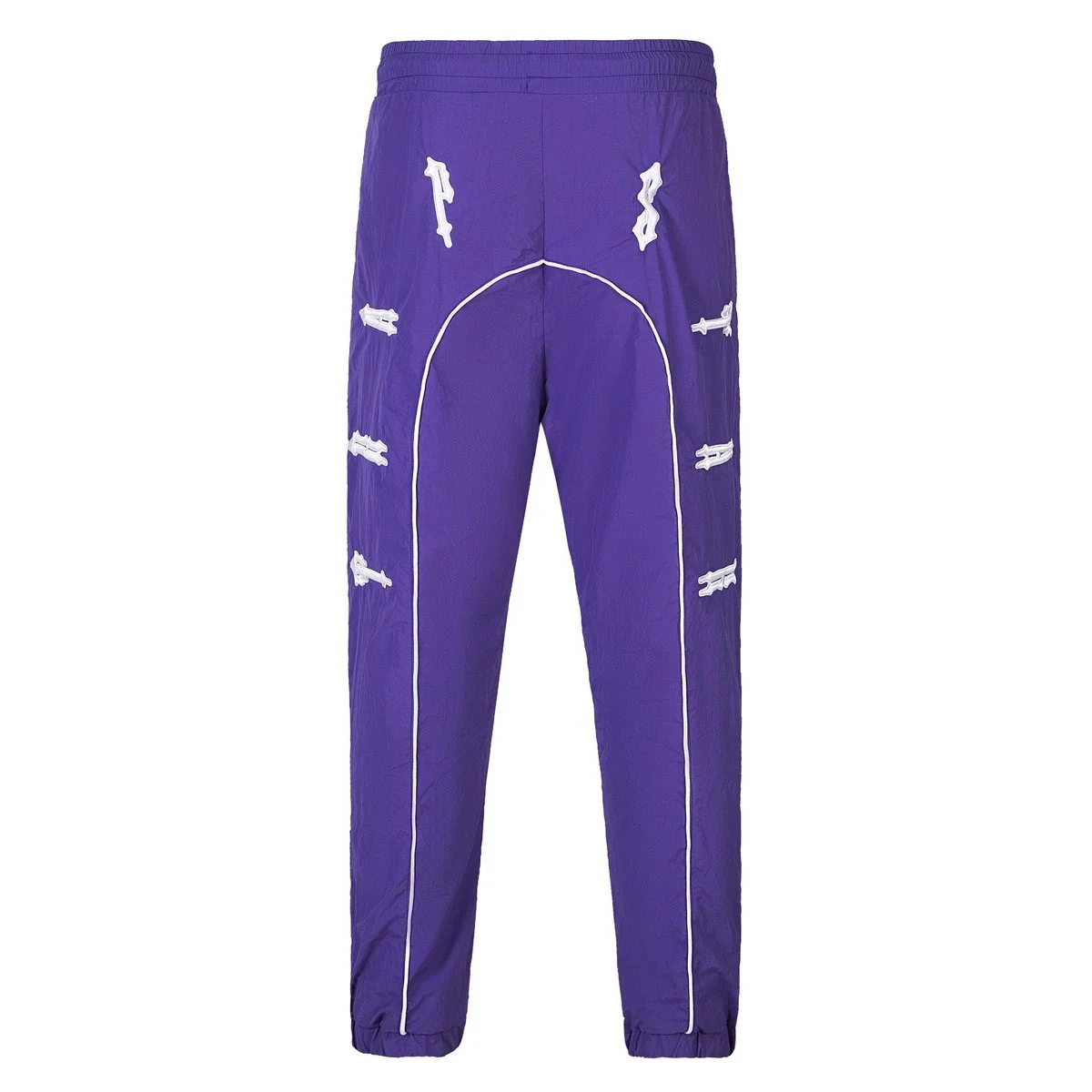 Other Purple Track Pants with White Embroidery Purple - 1