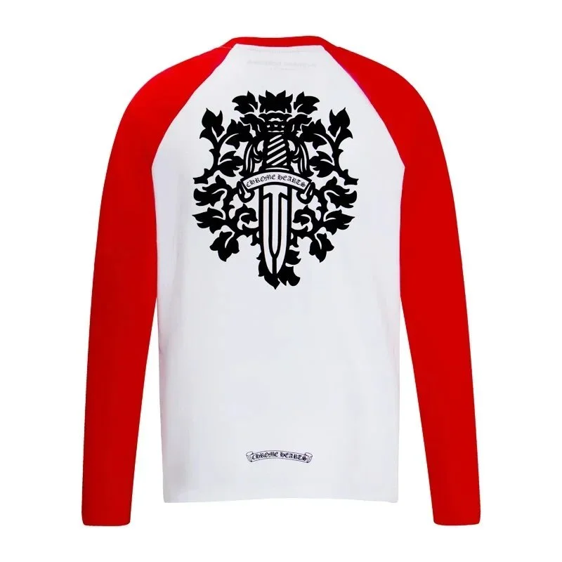 Chrome Hearts Chrome Hearts Crest Baseball T-Shirt White/Red White - 1