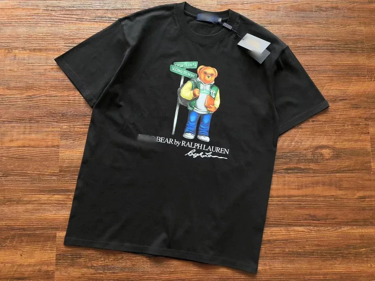 Polo Ralph Lauren Ralph Lauren Bear Graphic Black T-Shirt Black - 1
