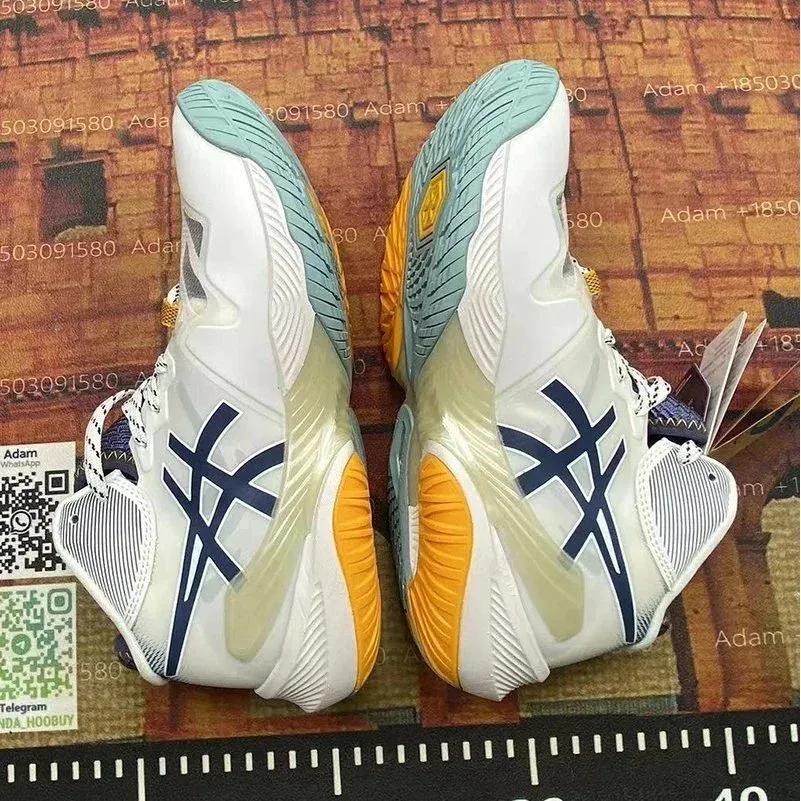 ASICS ASICS Gel-Kayano White/Blue Basketball Sneakers White - 1