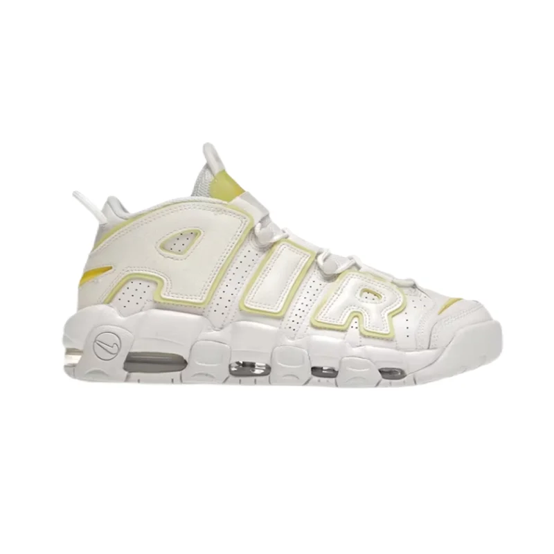 Nike Nike Air More Uptempo Triple White Sail Yellow Sneakers White - 1