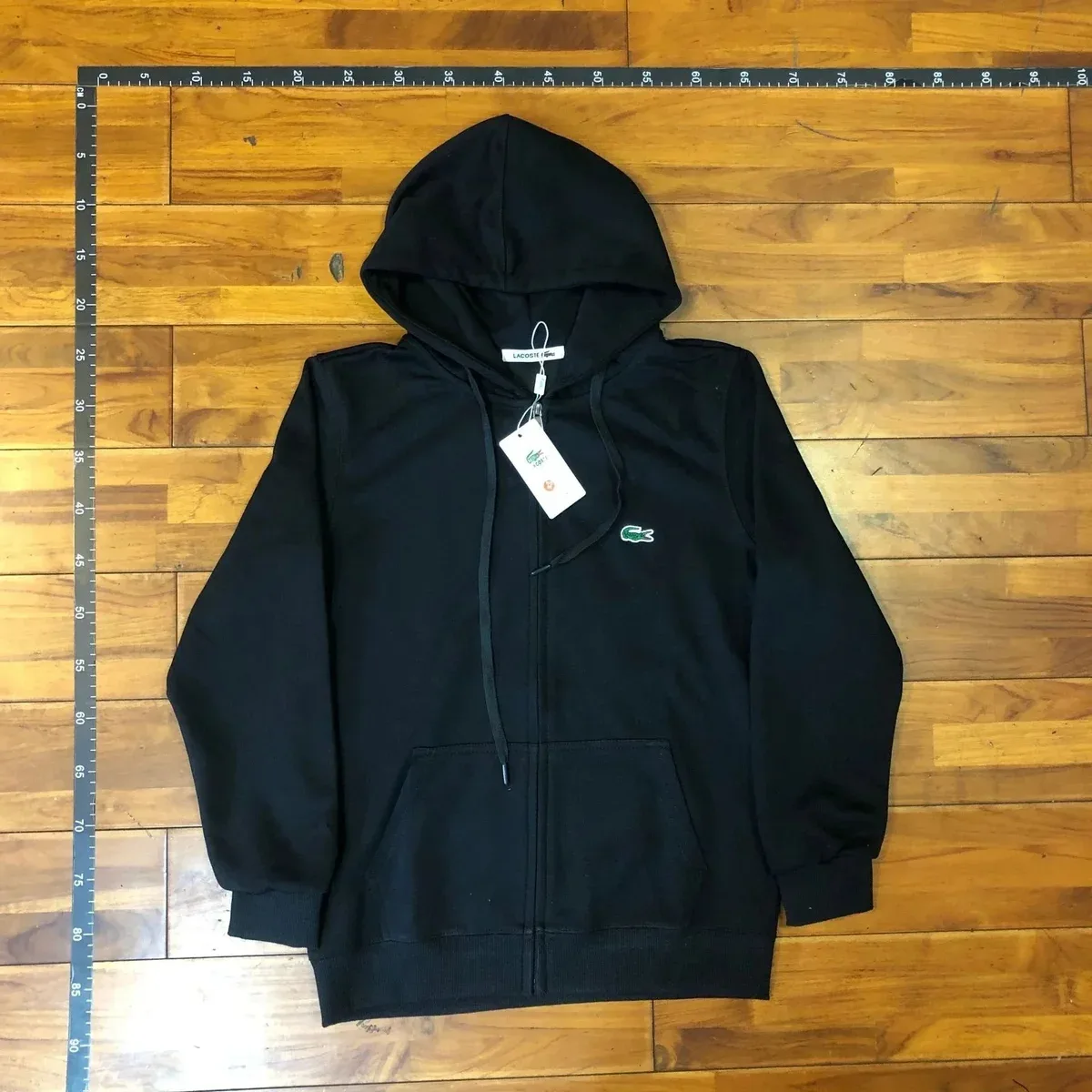 Lacoste Lacoste L.12.12 Black Zip-Up Hoodie Black - 1