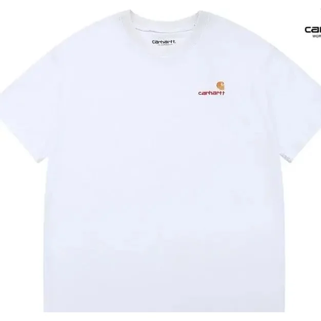 Carhartt Carhartt White Script Logo T-Shirt White - 1