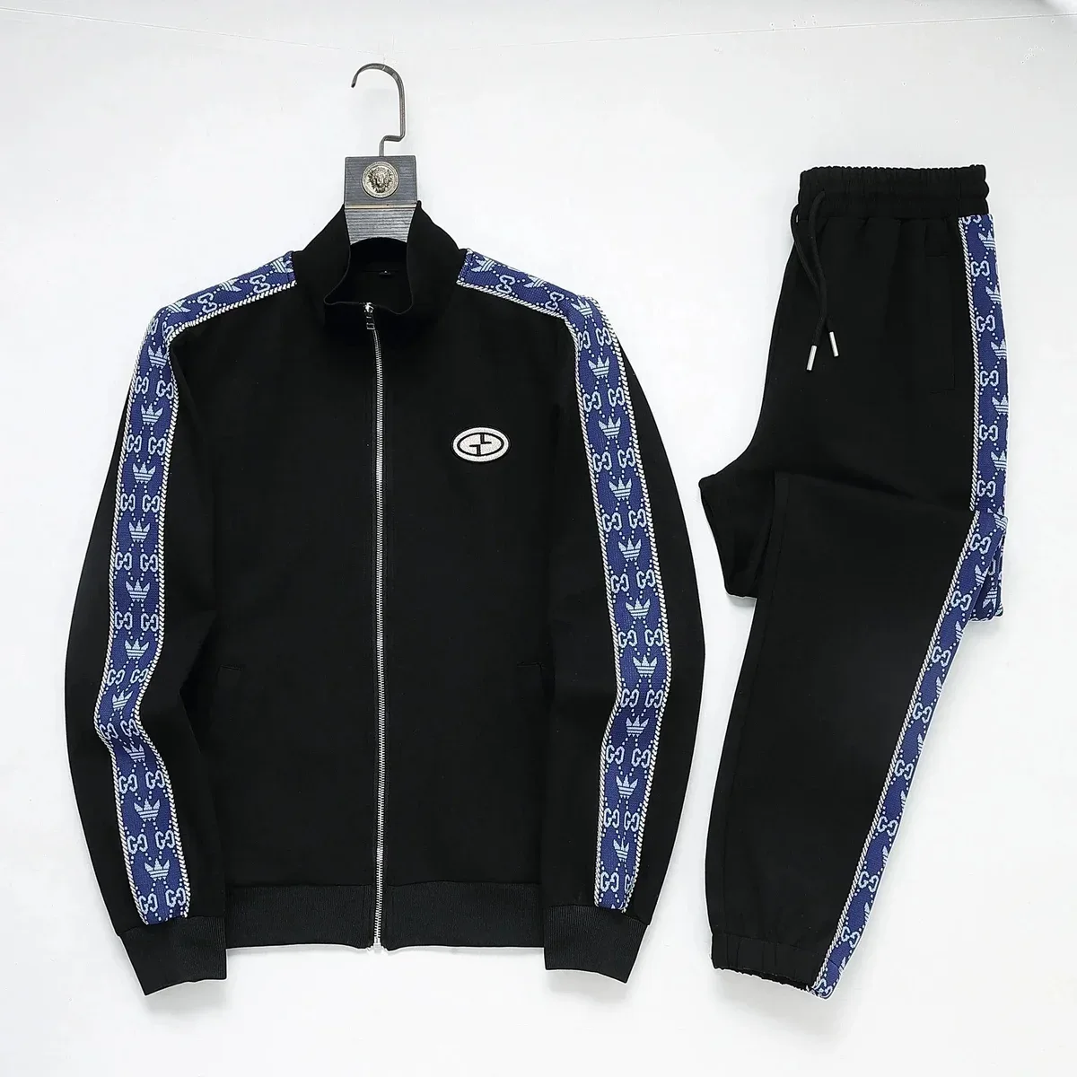 Gucci Gucci Black & Blue Monogram Track Suit Black - 1