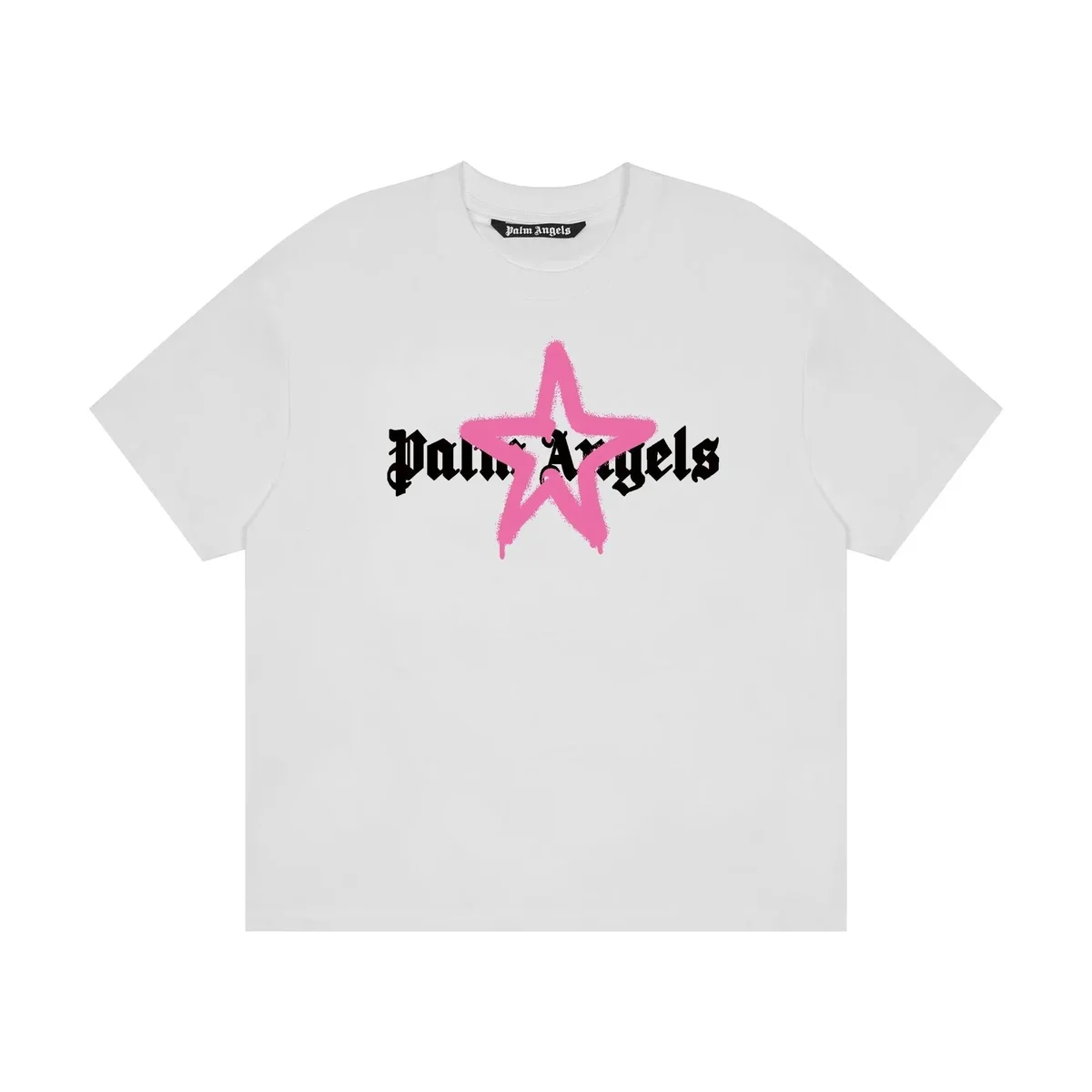 Palm Angels Palm Angels White Star Logo T-Shirt White - 1