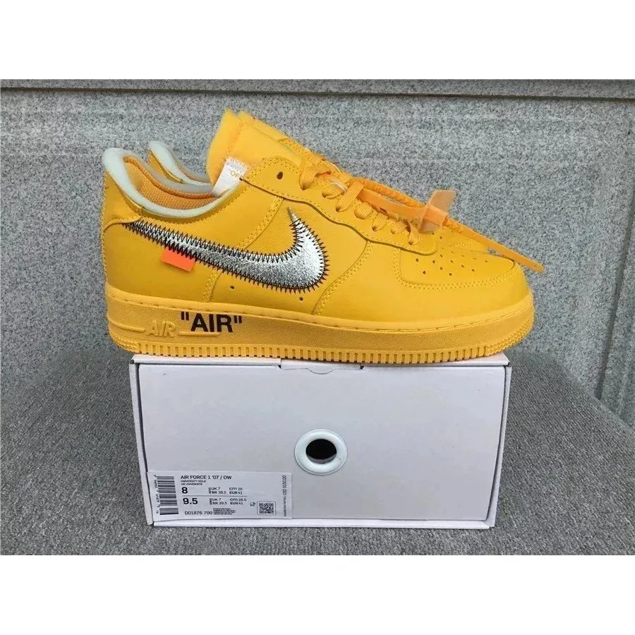 Nike Nike Air Force 1 Off-White 'University Gold' Sneakers Yellow - 1