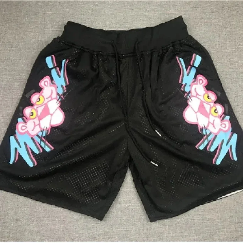 Other Black Pink Panther Printed Shorts Black - 1