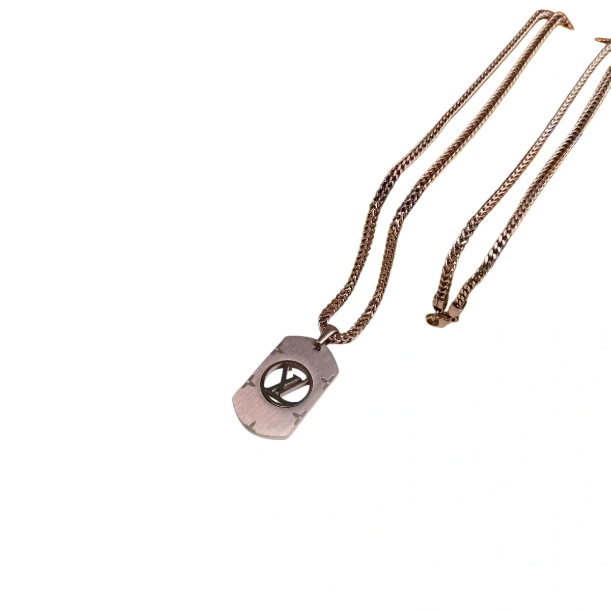 Louis Vuitton Louis Vuitton LV Initial Necklace Rose Gold Gold