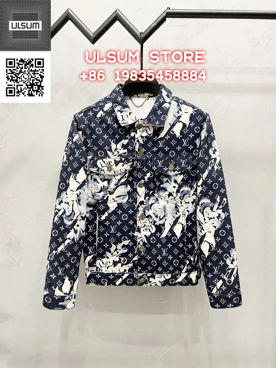 Louis Vuitton Floral Monogram Denim Jacket