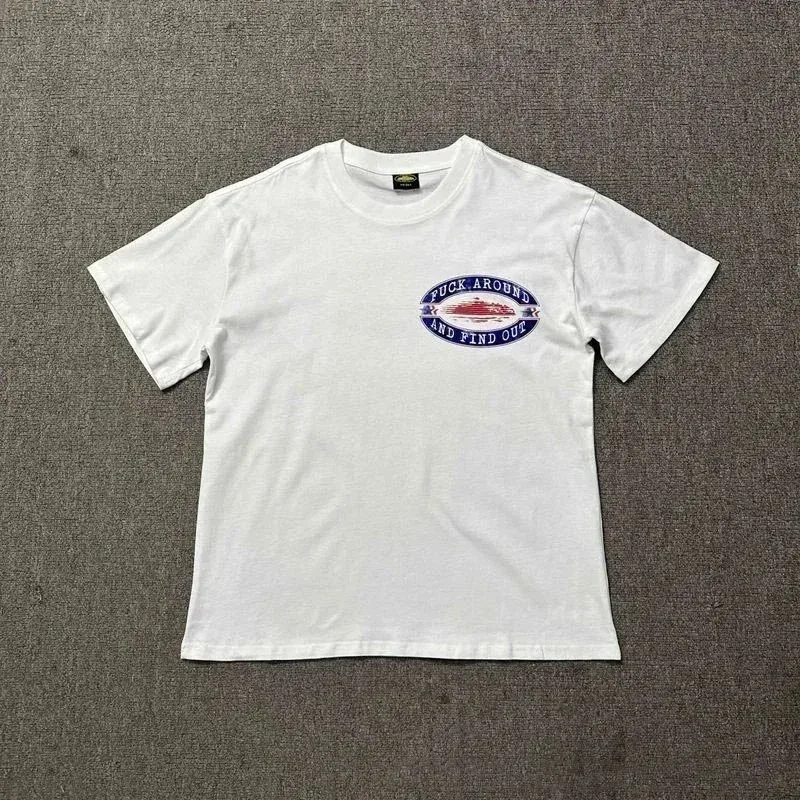 Other White 'FUCK AROUND AND FIND OUT' T-Shirt White - 1