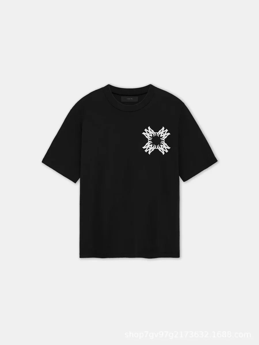 Amiri Amiri Black Logo Print T-Shirt Black - 1
