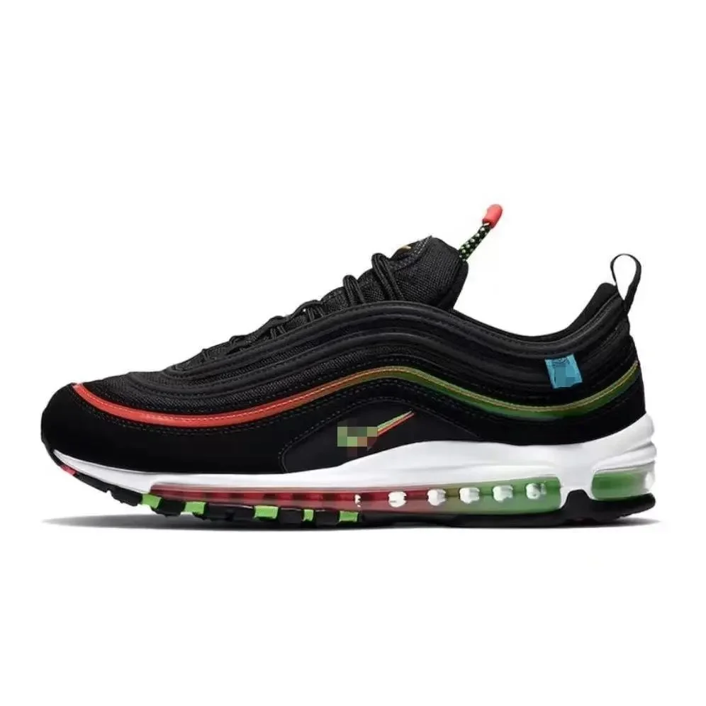 Nike Nike Air Max 97 Black Red Green Sneakers Black - 1