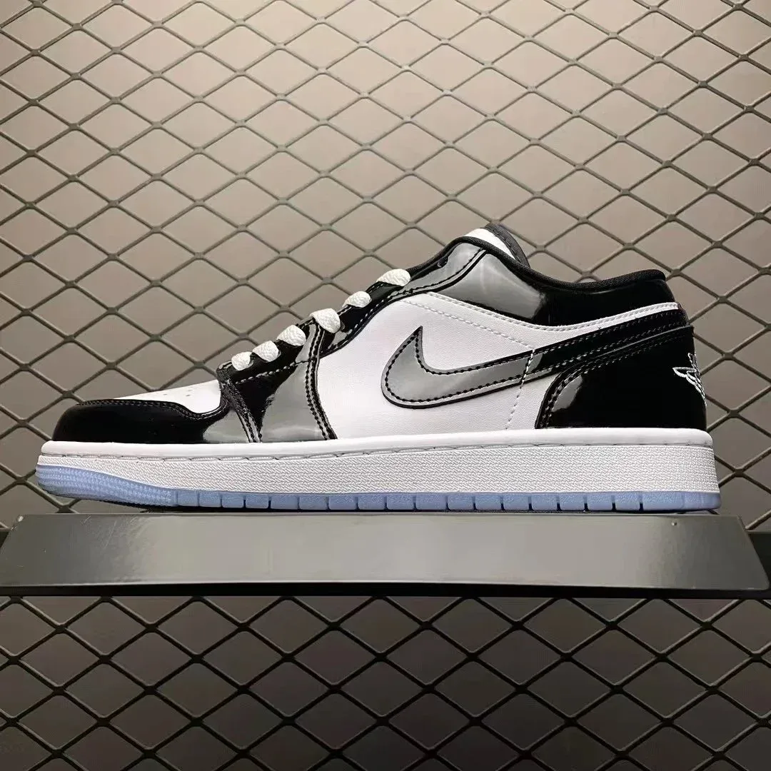 Jordan Nike Air Jordan 1 Low Black/White Sneakers Black - 1