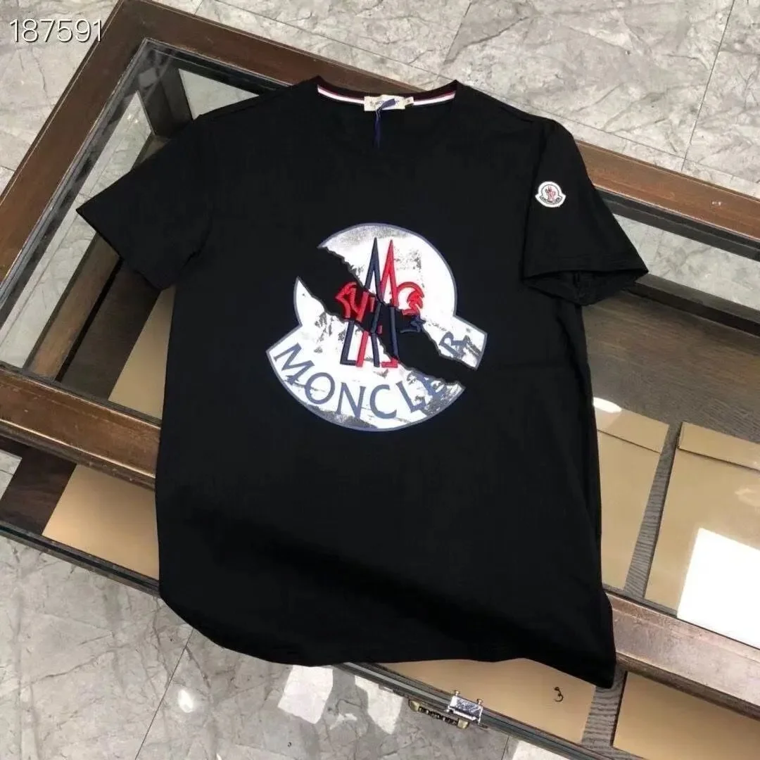 Moncler Moncler Black Logo T-Shirt Black - 1