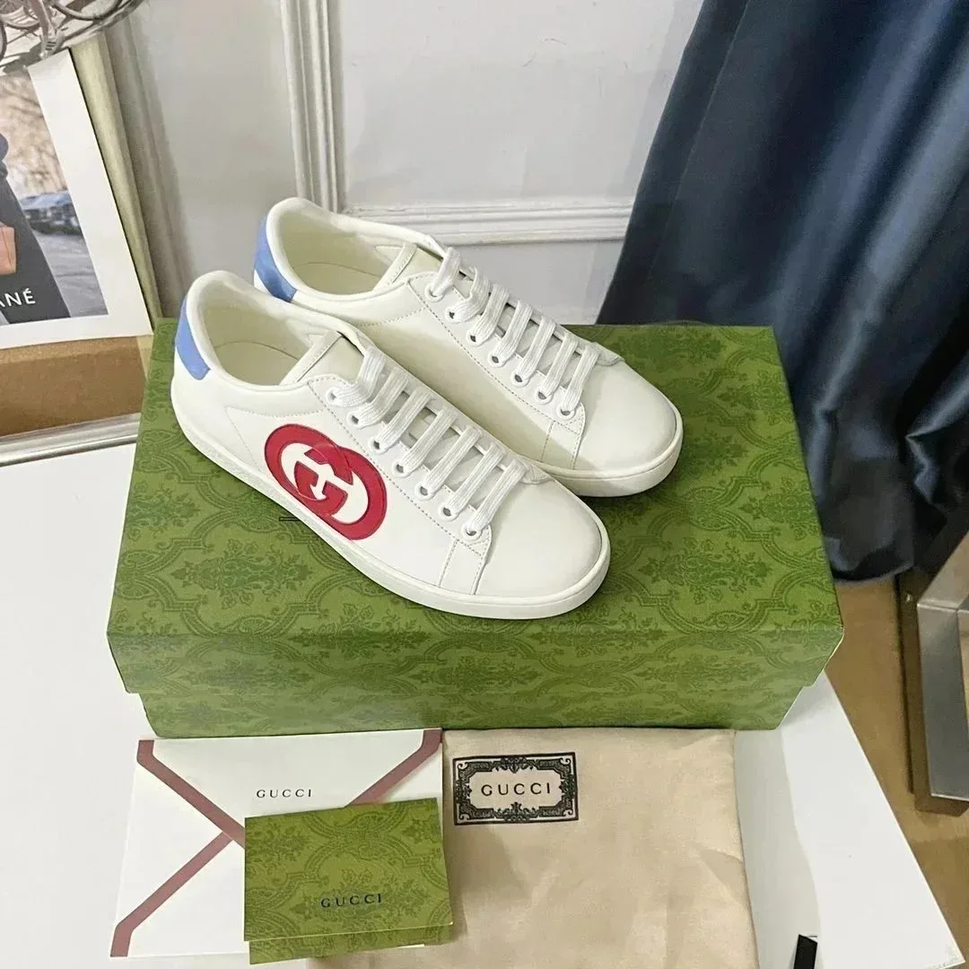 Gucci Gucci Ace White Red Blue Sneakers White - 1