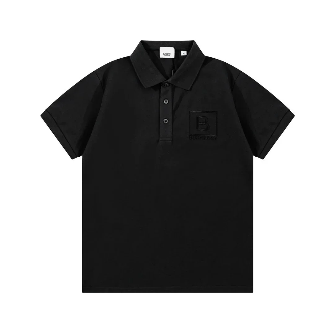 Burberry Burberry Black Logo Polo Shirt Black - 1