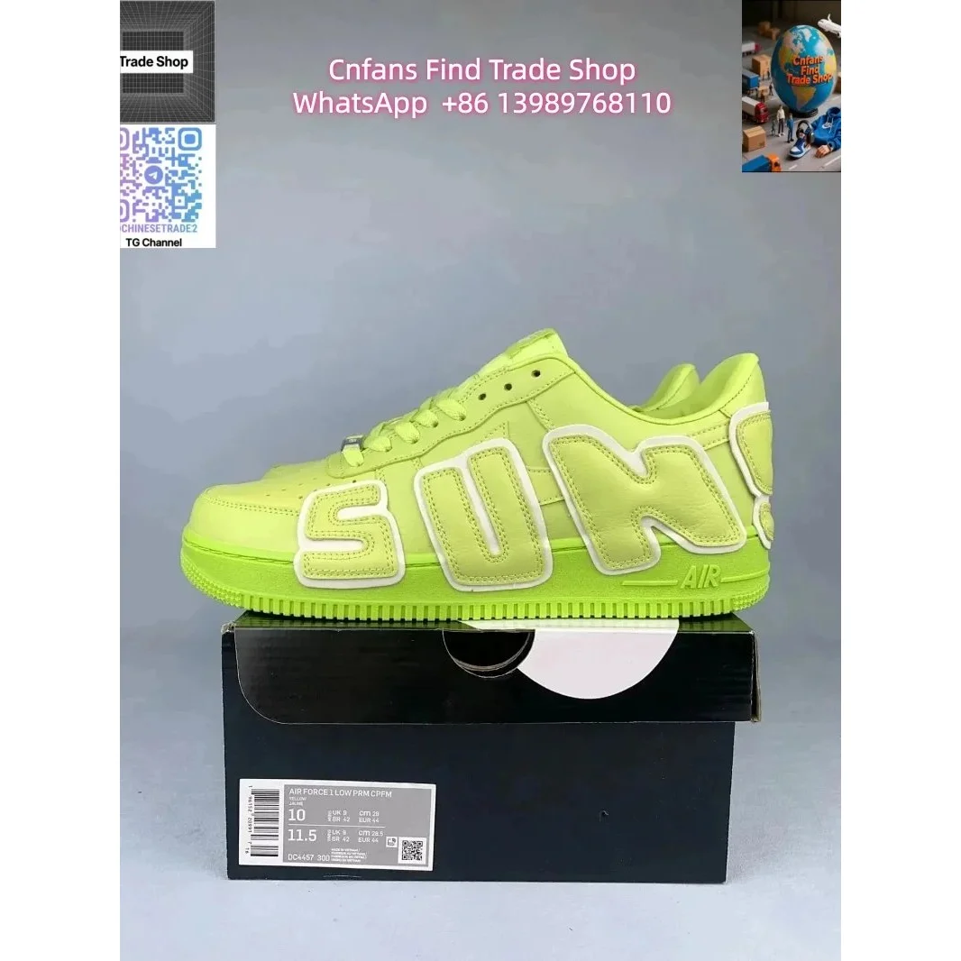 Nike Nike Air Force 1 Low 'SUN' Lime Green Sneakers Green - 1