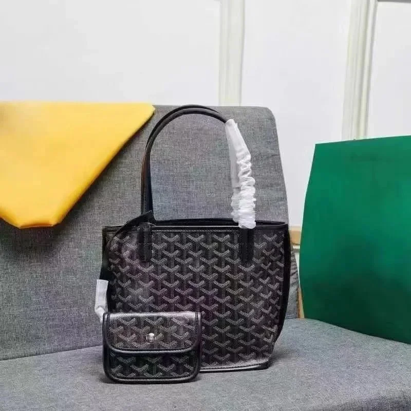 Goyard Goyard Saint Louis Black Tote Bag Set Black - 1