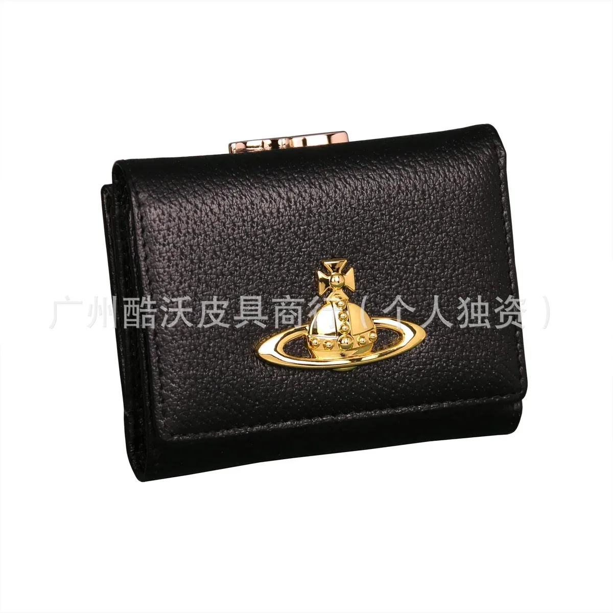 Vivienne Westwood Vivienne Westwood Orb Black Leather Wallet Black - 1
